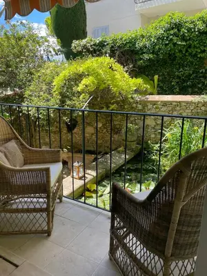 Jardin de l'établissement Architect's house 100m2 sea view, terraces 35m2