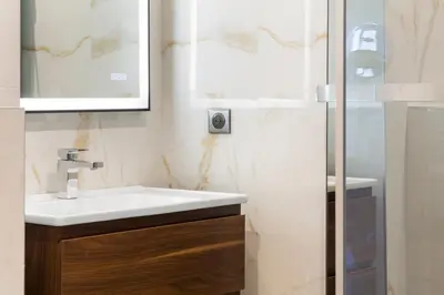 Salle de bains dans l'établissement Regina