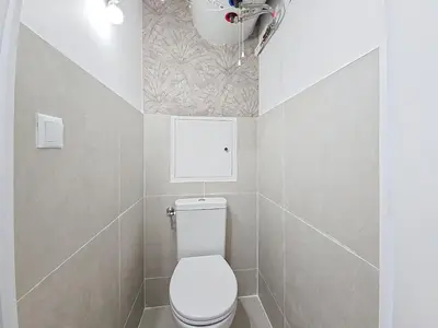 Salle de bains dans l'établissement Vacation apartment near sea with private parking