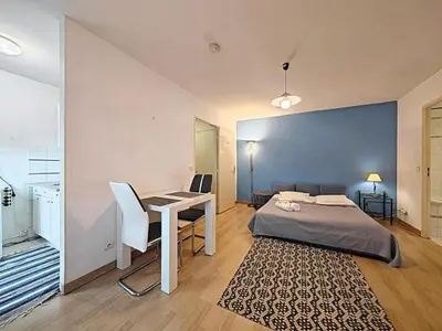 Un ou plusieurs lits dans un hébergement de l'établissement Studio Etoile d'Or by Viva Riviera