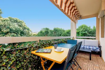 Balcon ou terrasse dans l'établissement Les jardins de la mer