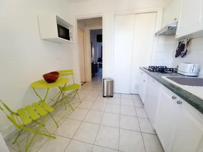 Cuisine ou kitchenette dans l'établissement Palais Alexandre