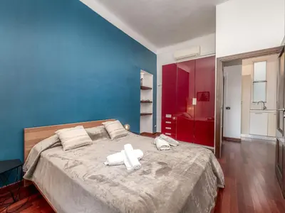 Un ou plusieurs lits dans un hébergement de l'établissement Apartment rue des Serbes by Interhome