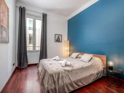 Un ou plusieurs lits dans un hébergement de l'établissement Apartment rue des Serbes by Interhome