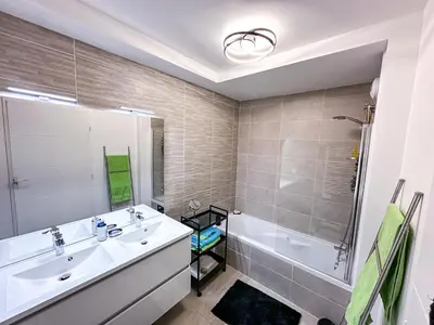 Salle de bains dans l'établissement Appartement Alchimy