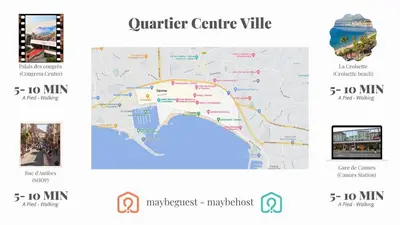 Plan de l'établissement C083 Croisette - 1 chambre - Vue Epoustouflante