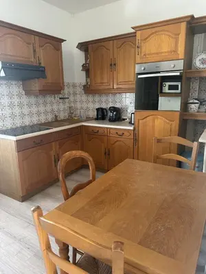 Cuisine ou kitchenette dans l'établissement Lumineux 2 pièces haut de villa