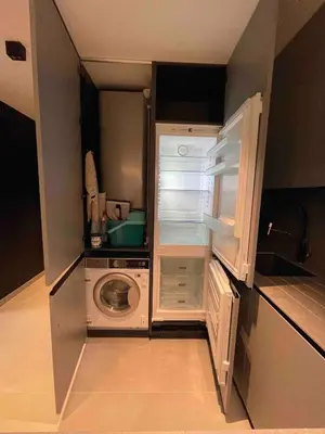 Cuisine ou kitchenette dans l'établissement Peaceful new Apartment in heart of French Riviera with Mountain and Pool view