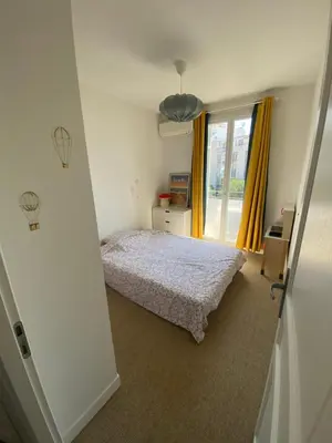 Un ou plusieurs lits dans un hébergement de l'établissement Casa Cheppio Appartement cœur Antibes