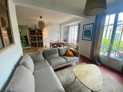 Coin salon dans l'établissement Casa Cheppio Appartement cœur Antibes