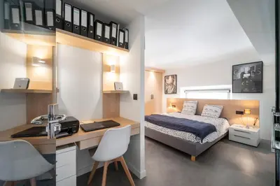Un ou plusieurs lits dans un hébergement de l'établissement REF 1985 - Cannes - Duplex for rent