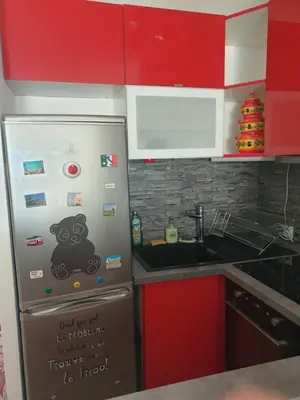 Cuisine ou kitchenette dans l'établissement Il Leone di Cecilia