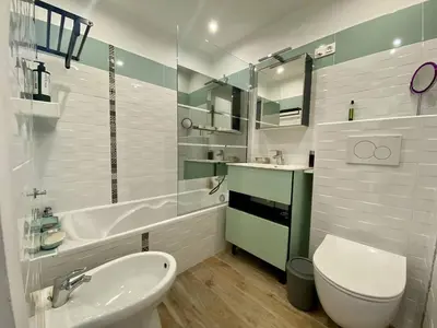 Salle de bains dans l'établissement Cannes proche Croisette - 2P tout confort terrasse