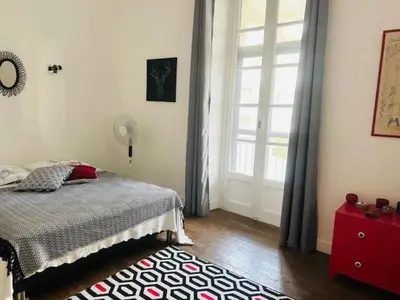 Un ou plusieurs lits dans un hébergement de l'établissement Appartement Roi Albert