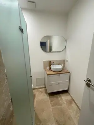 Salle de bains dans l'établissement Spacieux studio - Vieil Antibes
