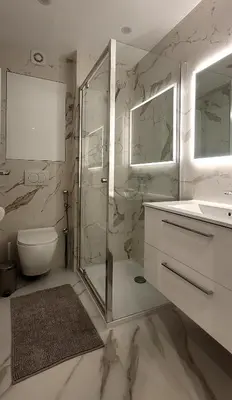 Salle de bains dans l'établissement Cozy studio in the heart of Cannes