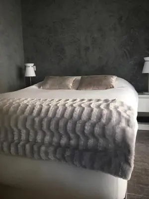 Un ou plusieurs lits dans un hébergement de l'établissement Elegant F2 with all comforts in center of Cannes