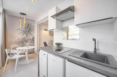 Cuisine ou kitchenette dans l'établissement Palace - Ultra center - 2 min sea - VCA