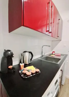 Cuisine ou kitchenette dans l'établissement 4 - Person Apartment with Sea View terrace