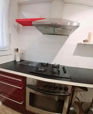 Cuisine ou kitchenette dans l'établissement 4 - Person Apartment with Sea View terrace