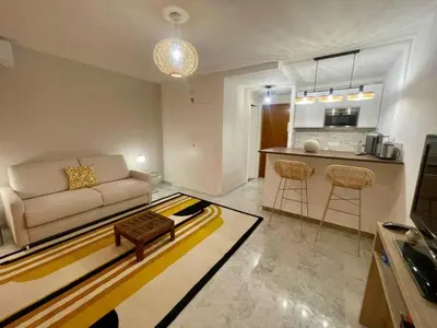 Cuisine ou kitchenette dans l'établissement Studio in Antibes near La Salis Beach