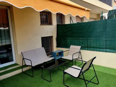 Plan de l'établissement Studio with a 20sqm terrace 10min from la Croisette