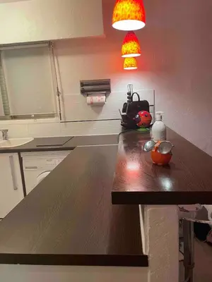Cuisine ou kitchenette dans l'établissement Apartment Cannes Croisette near seaside