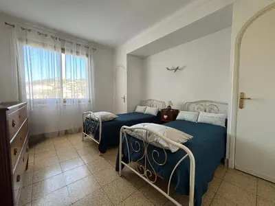 Un ou plusieurs lits dans un hébergement de l'établissement Appartement 2 pièces - Vue mer