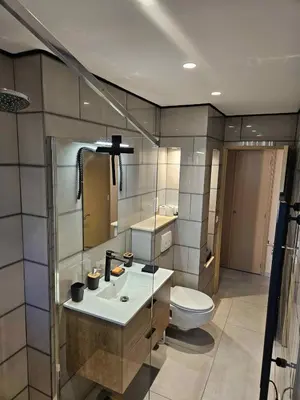 Salle de bains dans l'établissement Le Stellamar , proche de la mer