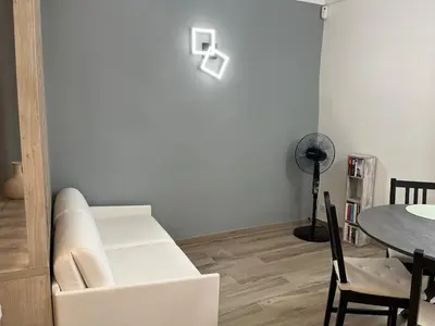 Coin salon dans l'établissement Appartement rempart d'Antibes