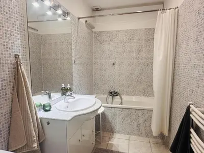 Salle de bains dans l'établissement Bright one bedroom apartment in the center of Cannes13 minutes walk to the Palais des Festivals - 2290