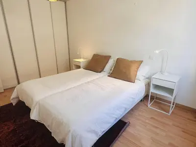 Un ou plusieurs lits dans un hébergement de l'établissement Bright one bedroom apartment in the center of Cannes13 minutes walk to the Palais des Festivals - 2290