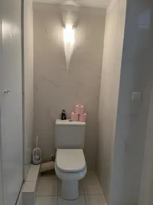 Salle de bains dans l'établissement Studio centre Cannes, piscine, climatisation