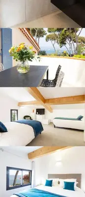Coin salon dans l'établissement Cap Antibes Villa