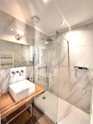 Salle de bains dans l'établissement Charming Apartment Cannes City Center and Beaches