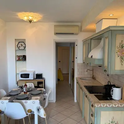 Cuisine ou kitchenette dans l'établissement Appartement Vue sur la mer à 5 minutes des plages