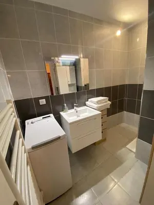 Salle de bains dans l'établissement T2 Proche plage - Centre cagnes sur mer