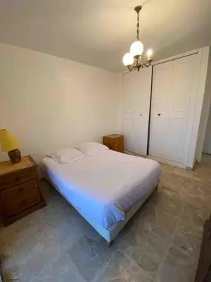Un ou plusieurs lits dans un hébergement de l'établissement T2 Proche plage - Centre cagnes sur mer