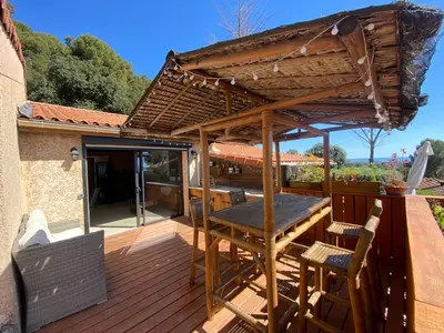 Balcon ou terrasse dans l'établissement Maison de la quieta
