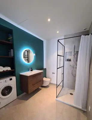 Salle de bains dans l'établissement 2 Bedrooms 5 min walk to Croisette