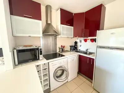 Cuisine ou kitchenette dans l'établissement Serenity