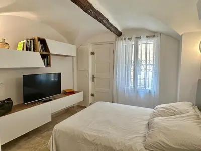 Un ou plusieurs lits dans un hébergement de l'établissement Riviera Cottage