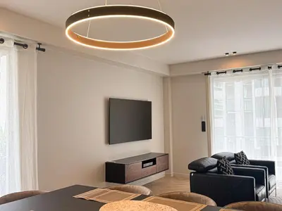Télévision ou salle de divertissement dans l'établissement GRAY DUBOY D'ANGERS Luxury 3 bedrooms Croisette
