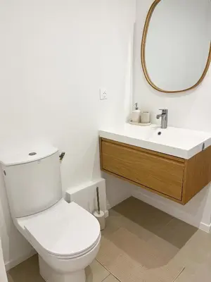 Salle de bains dans l'établissement Romantique Room avec bain