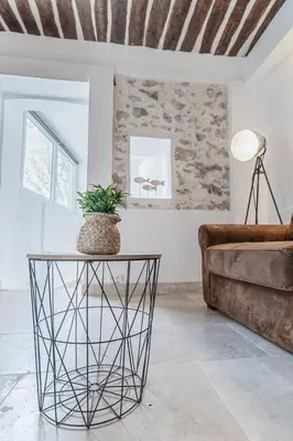 Coin salon dans l'établissement Superbe 2 Pièces - Viel Antibes