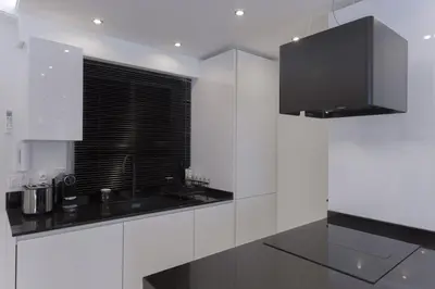 Cuisine ou kitchenette dans l'établissement Croisette Star - Bd Croisette
