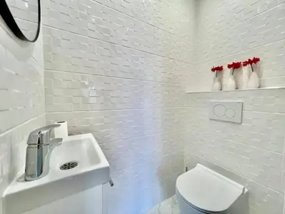 Salle de bains dans l'établissement 90 m2, 5 min walk to Croisette, Basse Californie