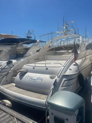 Plan de l'établissement yacht 17M Princess V52 Cannes port canto 3 chambres AC