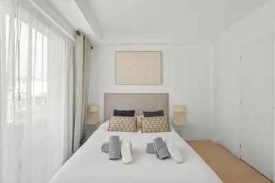 Un ou plusieurs lits dans un hébergement de l'établissement REF 1493 - Cannes -City Center Banane District