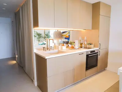 Cuisine ou kitchenette dans l'établissement Beautiful apartment with panoramic sea view